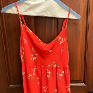 American Eagle Outfitters Red Floral Dress